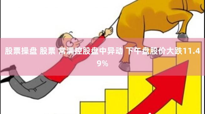 股票操盘 股票 常满控股盘中异动 下午盘股价大跌11.49%