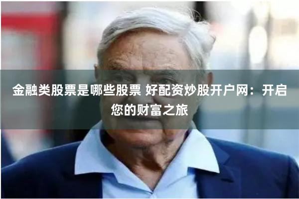 金融类股票是哪些股票 好配资炒股开户网：开启您的财富之旅