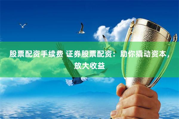 股票配资手续费 证券股票配资：助你撬动资本，放大收益